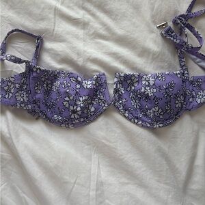 Floral Purple Underwire bikini